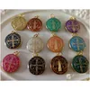 Charms 50 PCS Relius Set av Mticolor Saint Benedict MedalS Katolska guldpläterade SB -medaljmynt San Benito gynnar gåvor 230907 Drop Deli Otlni