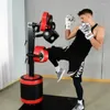 Estatuetas decorativas vertical em pé multi-ponto saco de boxe fitness descompressão esponja pontapé equipamento de boxe