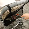 Pièces de poussette, chariot pour bébé, sac en filet en maille, pratique grande capacité, porte-bouteille de poche, organisateur de rangement, accessoires de transport