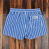 Men Clothing Beach Pants Mens Beach Vacation White Striped Shorts Spring Swimming Trunks with Lining 240321