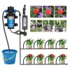 Kits Garden Greenhouse Automatic Misting Cooling Irrigation Kit 45/60/80/100W SelfPriming Pressurize Water Pump Drip Watering System