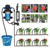 Kit Kit di irrigazione di raffreddamento con nebulizzazione automatica per serra da giardino Kit di irrigazione a goccia autoadescante 45/60/80/100W Pompa acqua pressurizzata autoadescante