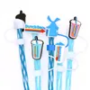 10mm universal straw cap blue series water cup decoration accessories straw dust cap