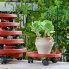 Trays Plant Stand Flower Pot Plastic Tray with Universal Wheel Heavy Duty Rolling Potted Rack Indoor Outdoor Balcony Garden Tool