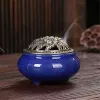 Queimadores de incenso de cerâmica criativos porcelana incensário budismo suporte de incenso decoração de casa casa de chá yoga estúdio presente