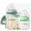 Oberni – ensemble d'alimentation pour bébé, en verre PPSU, col large, 120ml, 240ml, avec tétine en Silicone souple, 240322