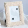 Frame 1Pc 6Inch/7Inch Home Modern Simplicity Solid Color Plush Photo Frame Tabletop Cute Exquisite Decorative Ornament Photo Frame