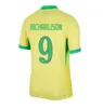 Brésil VINI JR.Jersey de football 2024 CASEMIRO NEYMAR JR G.JESUSsets Jersey PAQUETA T.SILVA RICHARLISON 22 hommes brasil femmes enfants kit maillot de football