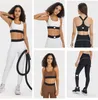 AL leggings soutien-gorge de sport aligner leggings femmes ensemble bandoulière réglable soutien-gorge de sport taille élastique entraînement dame pantalons de sports de plein air tenues de yoga