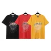 2024ss Designer Trendy Sp5der 555555 Celebridade Combinando Spider Web Print Verão High Street Masculino e Feminino Solto Casual Manga Curta T-shirt