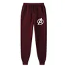 Sonbahar ve Kış Polar Erkekler Pantolonları Fi Hip-Hop Mektubu Baskı Gündelik Pantolonlar Jogging Fitn Sports Pants W1lk#