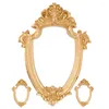 Frames 3 Pcs Gold Picture Decorative Po Small Jewelry Decoration Resin Ornament For Display