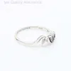 Projektant Pandoras Pierścień Rodzina nowa srebrna wypita mama w kształcie serca rzeźbiona pierścionka damska światło luksusowe miłosne pierścionek Pierścień Matki Prezent