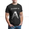 Den flygande V Classic Style Tshirt Bass Guitar Rock Music Top Quality Hip Hop Graphic T Shirt Kort ärm H6JX#