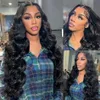 Le Mythe 250 Density HD Transparent 13x6 Body Wave Lace Frontal Human Hair Wig 40 Inch 13x4 Spets Front Human Hair Wigs For Women 240314