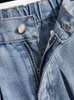 Женские шорты S-5XL, женские джинсовые шорты с высокой талией, свободные синие потертые полубрюки, летние прямые джинсы, повседневные большие размеры