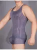 Sexy Hommes Gilet Haute Bande Élastique Transparent Débardeurs Courir Fitn Vêtements Serré Exotique Nuit Tops Sissy Costume Shapewear w3wu #