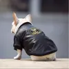 Ropa de cuero para perros, ropa cálida para exteriores para mascotas, ropa de otoño e invierno para gatos, chaqueta de acampada gruesa acolchada para perros y gatos, 1 ud.