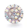 جديد Snap Jewelry Rhinestone Round 18mm أزرار Metal Snap Fat