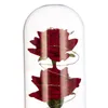 Fleurs décoratives en verre Rose fleur cadeau saint valentin pour hommes couverture éternelle