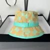 NY LA GM Seau de créateur de mode couleur bonbon lettre complète imprimée pêcheur rue polyvalente chapeaux de bassin en plein air chapeau de plage DBG MLB