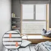 Filmer Privacy Window Film Selfadhesive Static Cling Stripe Pattern Frosted Window Stickers Decor Privacy Glass Film for Office Home