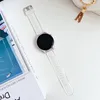 20mm 22mm Banda clara para o Samsung Galaxy Watch 6 5/4 5Pro 40mm 44mm 45mm Rainbow Transparent Strap Watch6 Classic 47mm 43mm