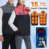 21 Areas Heated Vest Men Women Usb Electric Self Heating Vest Warming Waistcoat Heated Jacket Wable Thermal Heated Clothes y9K5#