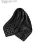 Foulards Vintage noir foulard en soie naturelle femmes avec des points blancs véritable foulard en soie 50 cm petit carré à la mode emballage cadeau Q240326