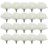 Decorative Flowers 20 Pcs Hair Accessories Carnation Flower Head Garland Artificial Carnations Silk Ornament