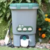 Food Jars Canisters 15L compost Bin arden yard compost bin leaves orange fertilizer can kitchen arbae household food trash canL24326