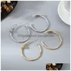 Hoop Huggie Fashion Woman Designer Earring Luxury Fl Diamond Nail Earrings 3A Grad Crystal Love SMycken Lämplig för kvinnor Drop de Dhcyk