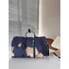 Luxe tassen heren duffel blauw graffiti plaid vakantie handtassen keepall 40 45 50 bakken schouder bagage luchthaven reisbrief dames fitness