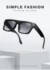 Lunettes de soleil Retro Square Lunes Frames 2024 hommes Femmes Vintage Fashion Transparent Computer Oversize Cadre Cadre