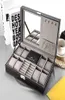 Praktisk 8 Slot Watch Box Pu Leather Box Jewelry Ring Case Storage Organizer3787335