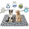 Kennels Pens Washable Underpads Pee Pads For Dogs Reusable Puppy Incontinence Waterproof Pet Training Mat Dog Rugs Anti-Slip Backi Dhavi