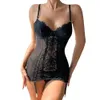 Lingerie sexy pour femmes corps dentelle couture sangle body ensembles sous-vêtements pornographiques noir exotique combinaison sexe tenue Clubwear 240311