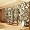 Wallpapers Wellyu Aangepaste Grote Muurschilderingen Mode Woondecoratie Steenhouwen Dunhuang Feitian Woonkamer Muurbehang