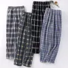 Warme Yards Flanel Dikke Pijama Mannen Plaid Pyjama Pyjama Broek Slaap Heren Heren Hombre Groot voor Broek Nachtkleding Bodems I19q #