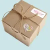 Enveloppe-cadeau 120pc Pink Quotthank vous pour vos autocollants OrderQuot soutenant mon ensemble Business Decoration Seal Étiquettes Stationer6753458