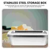 Geschirrsets Edelstahl Aufbewahrungsbox Butterhalter Küchenversorgungsgericht mit Deckel Home Table Container Kühlschrank Brot