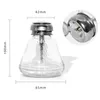 Storage Bottles 150ml Transparent Pump Bottle Clear Nail Cleaner Remover Acohole Empty Pumping Jar Airless Press Glass Utensils