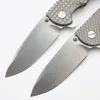 1 Stuks Nieuwe CK7801 XM18 High End Flipper Zakmes CPM-20CV Stone Wash Drop Point Blade TC4 Titanium Legering handvat Kogellager EDC Zakmessen met Doos