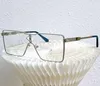 Occhiali da sole in metallo cylone ottico maschile z1701u lenti chiare in metallo argento telaio maschile di moda vetro di moda 58161408027362