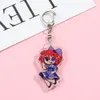 Wholesale 10CM Fashion Cute Anime Cartoon Digital Circus Acrylic Keychain Hanging Accessory Bag Car Key Chain Backpack Pendant Interior Decoration Small Gift