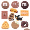 Shoe Parts & Accessories Wholesale 100Pcs Pvc Food Chocolate Chip Cookie Bun Charms Buckle Decorations For Bracelet Button Clog Drop D Dhuts