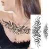 100st PHOOSHYS VATTOSKT TILLAGE TATTOO Sticker Fjäril Snake Flower Wolf Fox Woman Body Arm Henna Fake Man Totem 240311