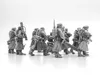 10pcs 28 mm d'escouade de mort ingénieurs de la résine impériale modèle de table de jeu de jeu de soldats figurines non peintes figurines miniatures