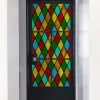 Filmy folia okna Frosted witrains Glass Films, Frosted Prywatność wielokrotnego użytku Homedecor Sun Catcher Mosaic Rainbow Color Covering