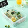 Verktyg 3d Round Ice Cube Tray med Box Plastic Diamond Style Ice Mold Refrigerator Sfärisk DIY Mögel Ice Ball Maker Kitchen Tools